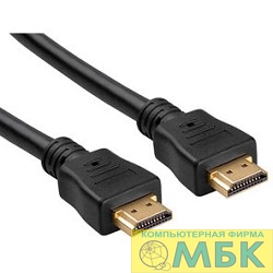 картинка Bion Кабель HDMI v1.4, 19M/19M, 3D, 4K UHD, Ethernet, Cu, экран, позолоченные контакты, 1.8м, черный [BXP-CC-HDMI4-018] от магазина МБК