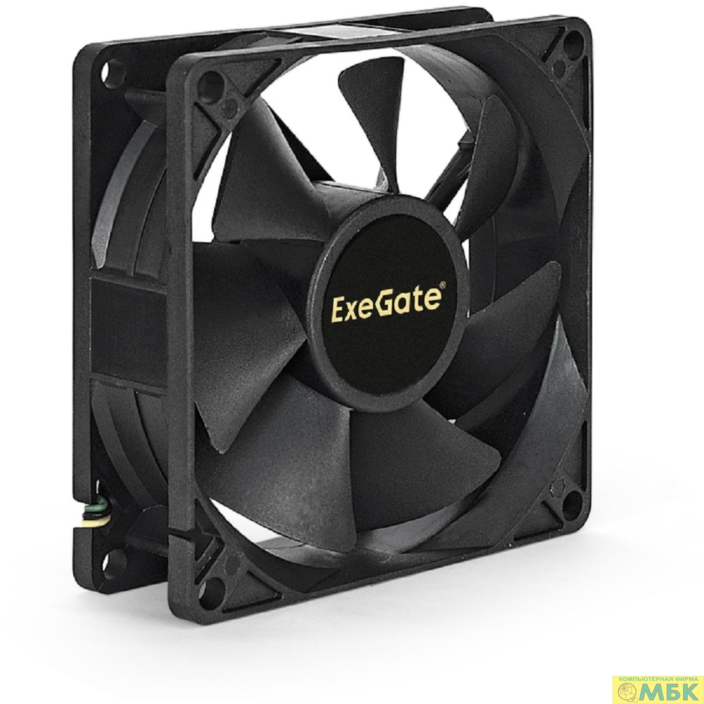 картинка Exegate EX283377RUS Вентилятор ExeGate EX08025S3P, 80x80x25 мм, подшипник скольжения, 3pin, 1800RPM, 23dBA от магазина МБК