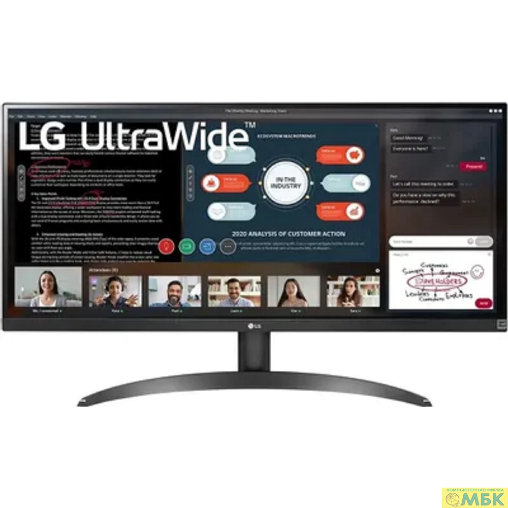 картинка LCD LG 29" 29WP500-B UltraGear {IPS 2560x1080 75hz 5ms 250cd 1000:1 8bit(6bit+FRC) HDR10 2xHDMI2.0 AudioOut } от магазина МБК