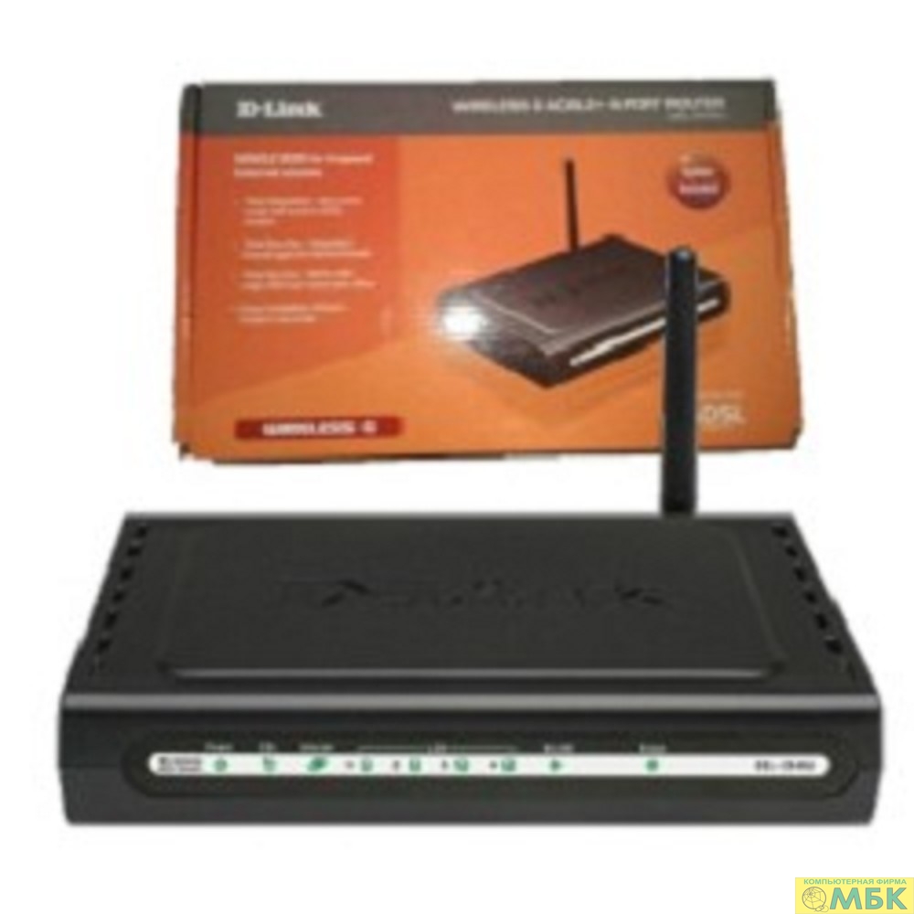 картинка D-Link DSL-2640U/RB/U2B Беспроводной маршрутизатор ADSL2+ (Annex B) с поддержкой Ethernet WAN от магазина МБК