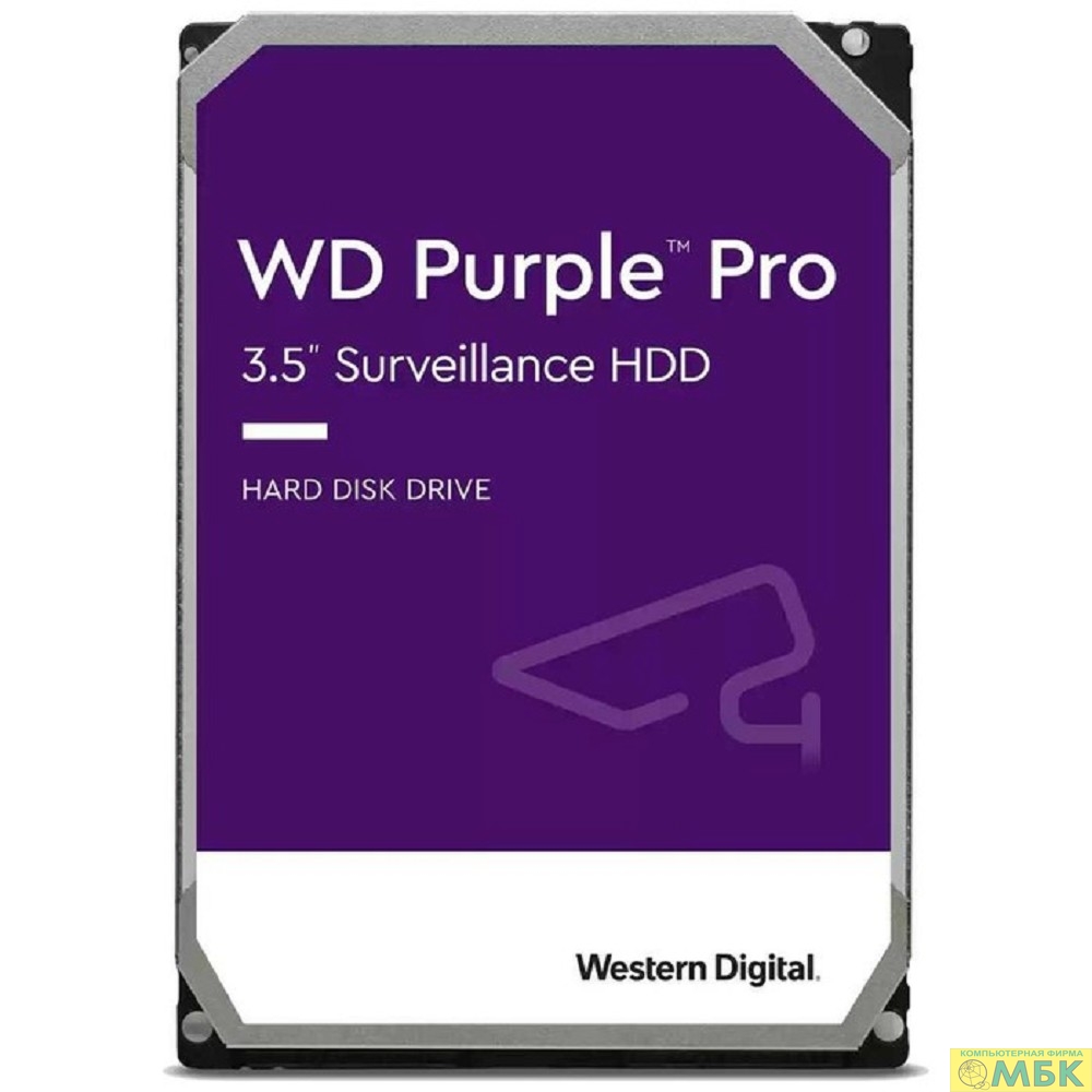 картинка 18TB WD Purple Pro (WD181PURP) {Serial ATA III, 7200- rpm, 512Mb, 3.5"} от магазина МБК
